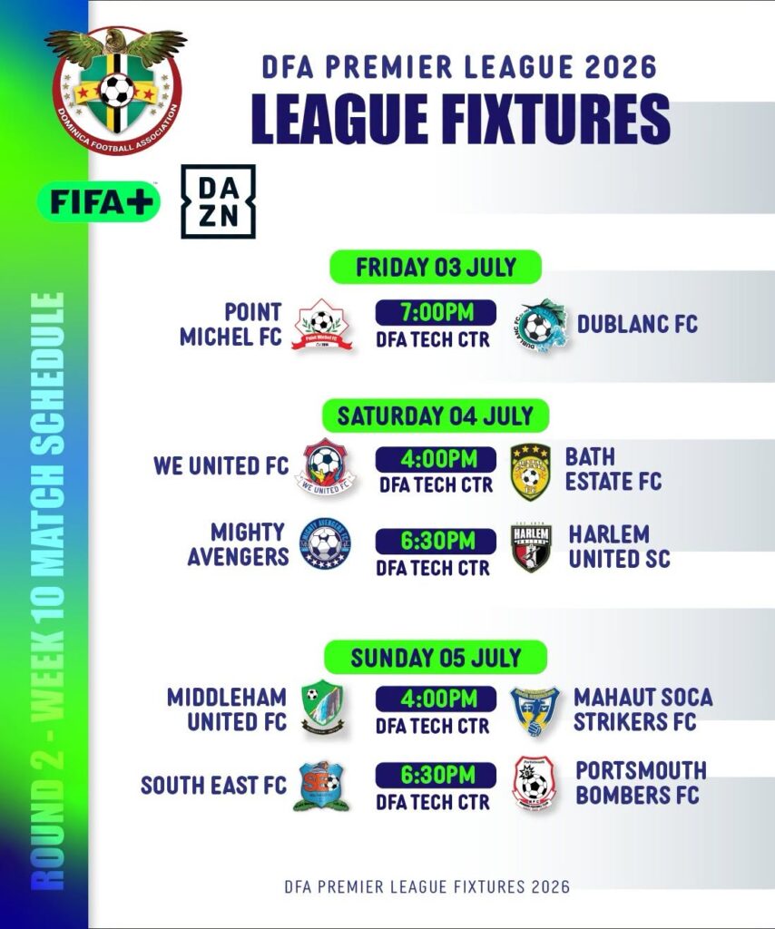 2026 DFA Premier League Round 2 Fixtures