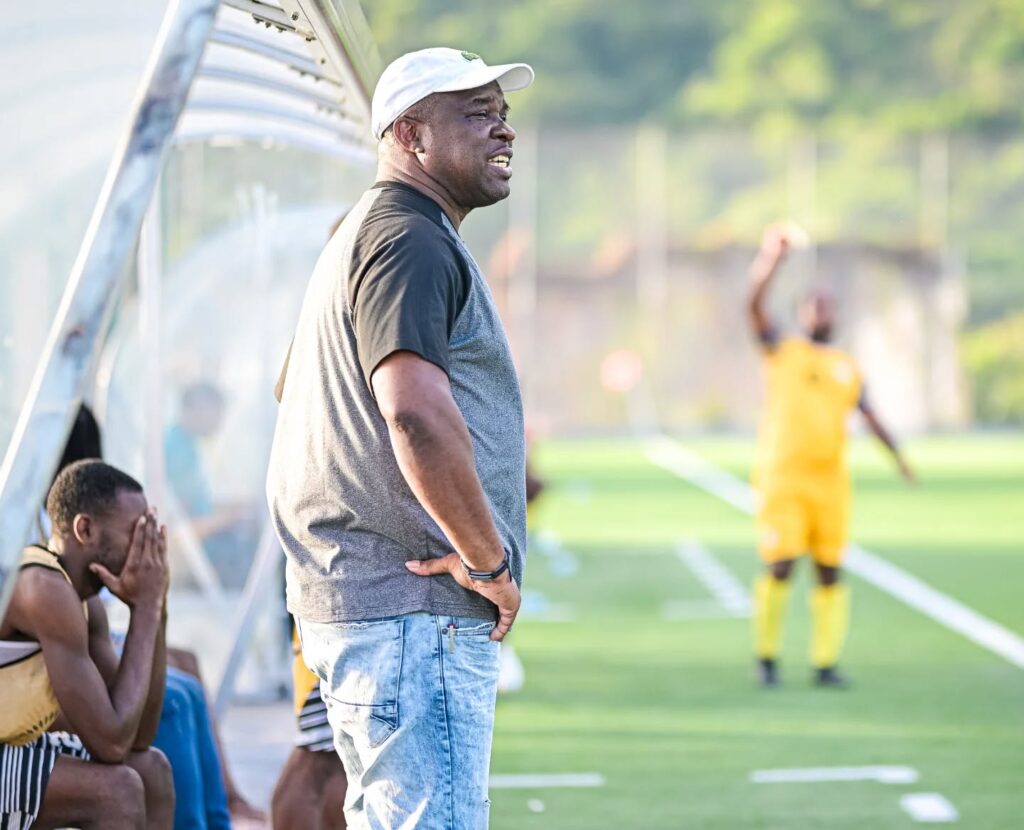 Middleham United FC's coach, Ronnie Gustave