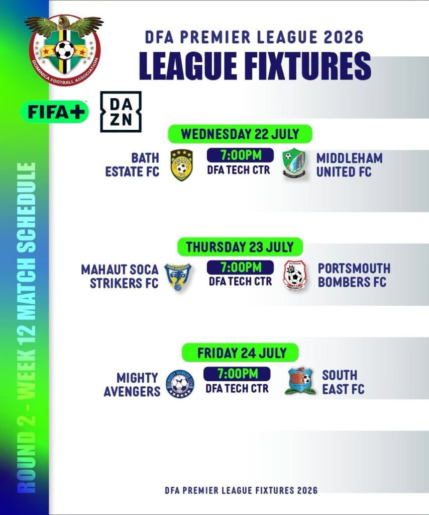 Week 12 Fixtures Released