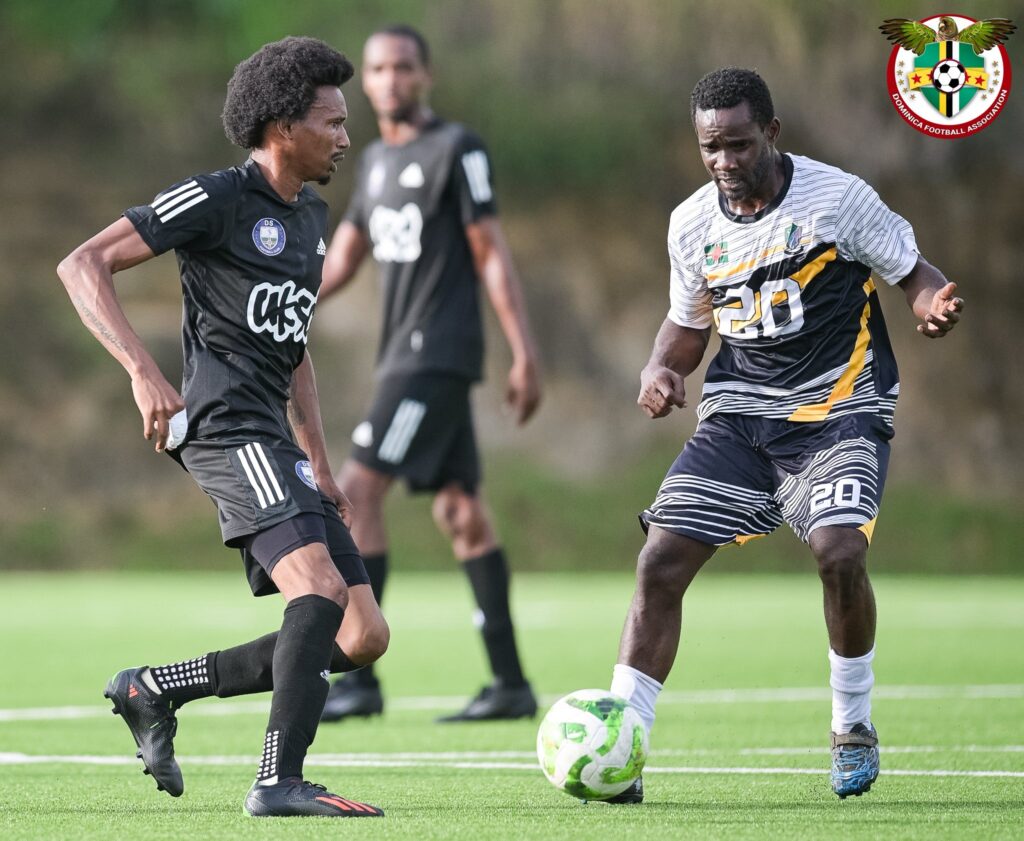Curtly Augustine man marking in the defense