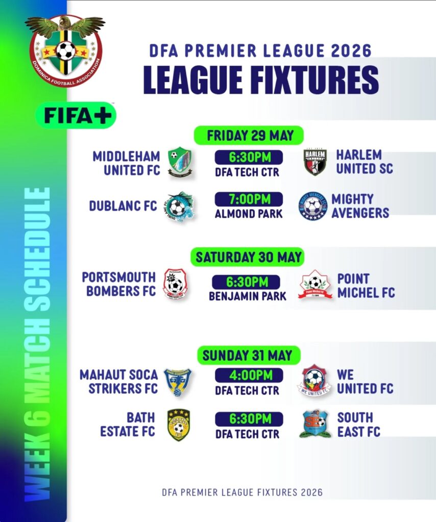 Week 6 fixtures of the 2026 DFA Premier League