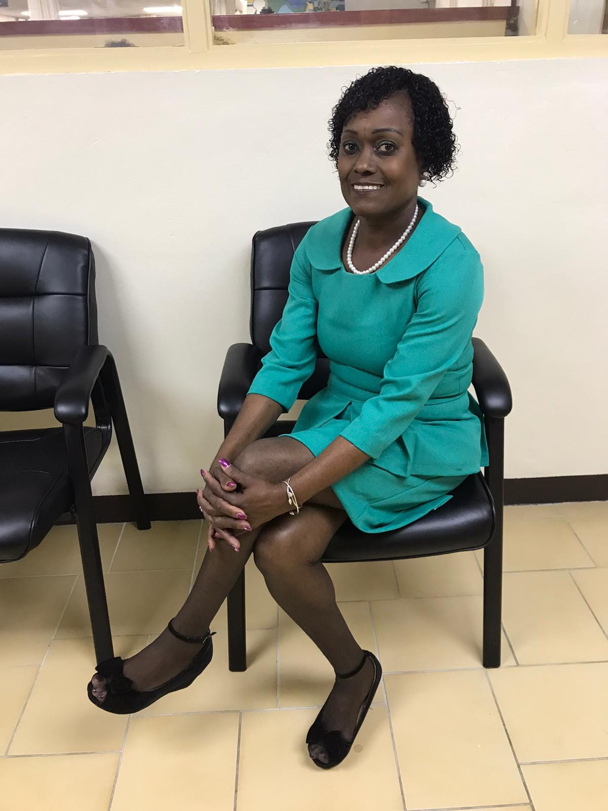 Judith at the office