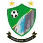 A classic football in the top left with a graphic of the Middleham Falls on the right, all on a green background