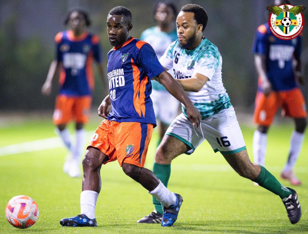 Players battling for the ball