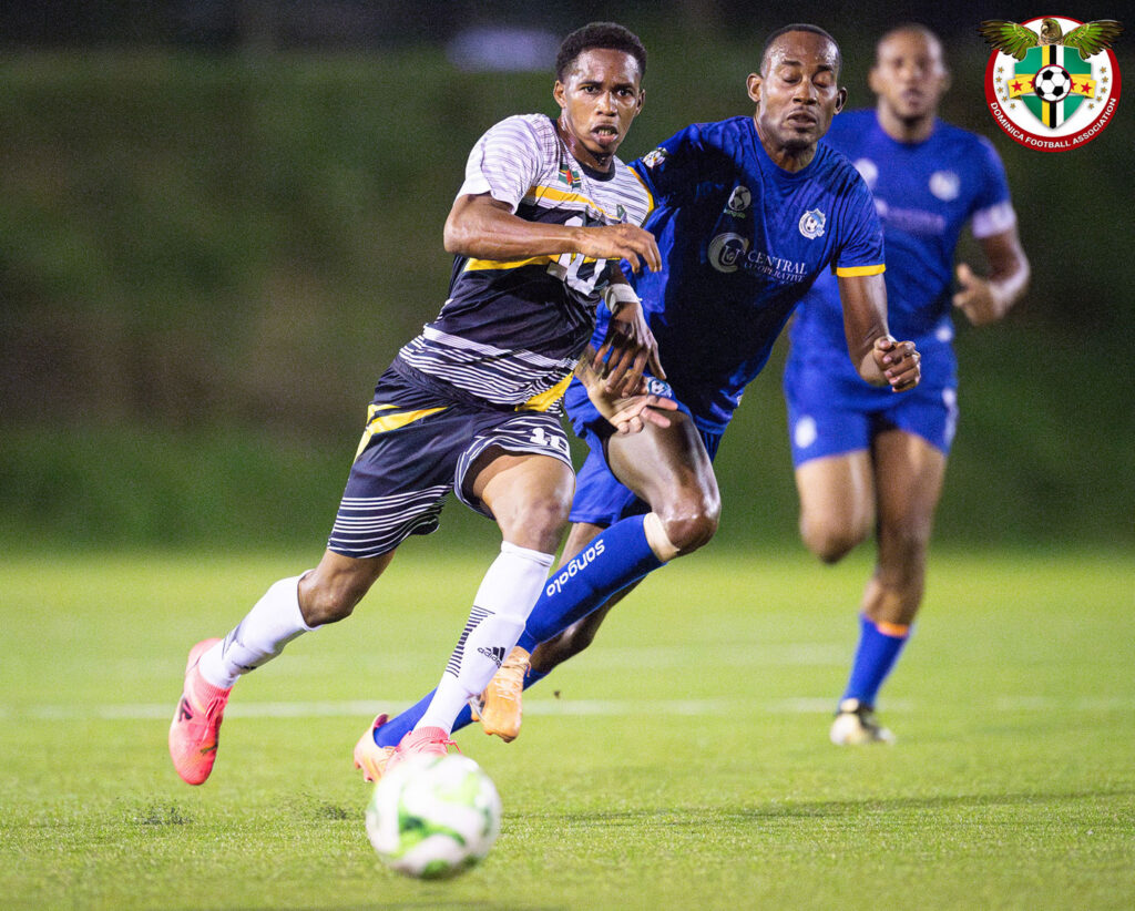Marcellus Bonney making a pass during the match